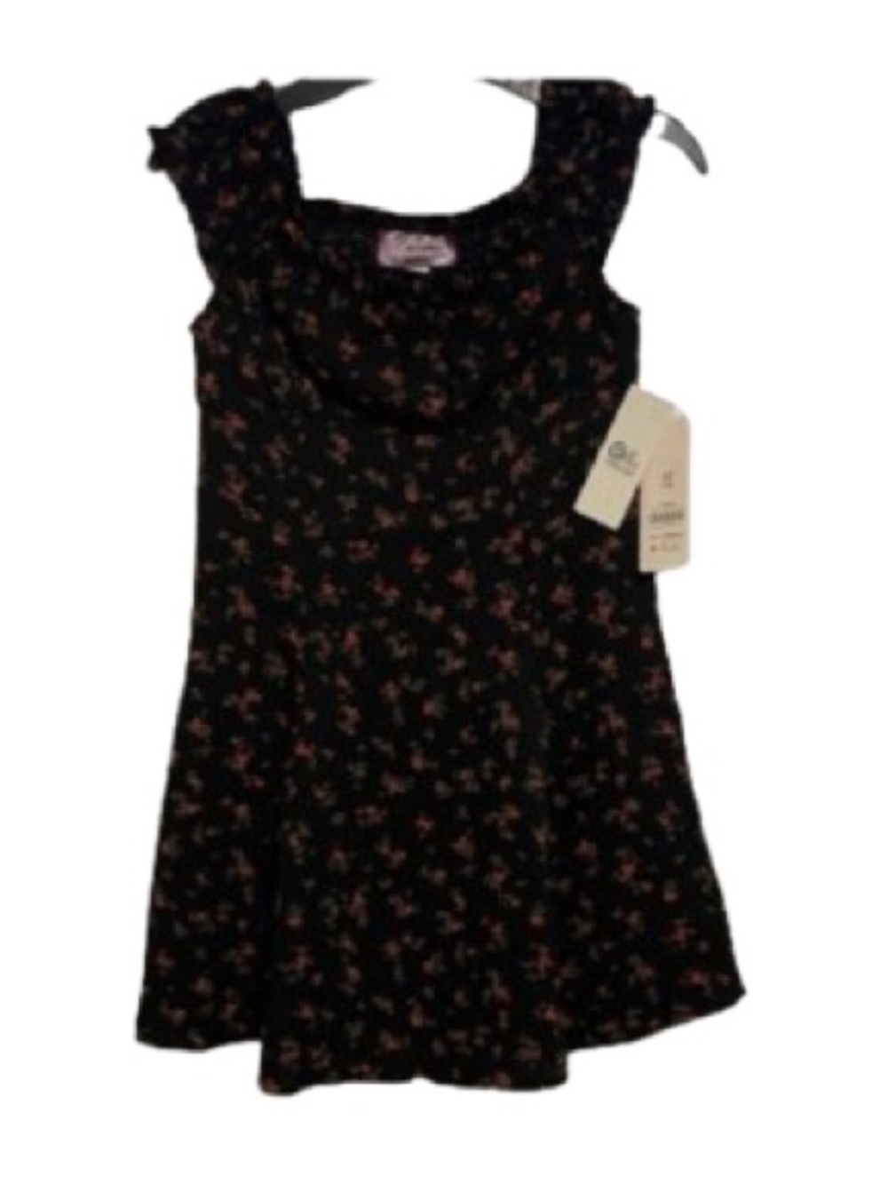 Weekend Academy Blue Floral Smocked Girls Dress Size Medium 7/8- NWT